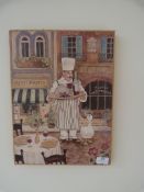 *Signed Drawing of an Italian Chef and Duck