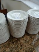 *36 White Side Plates