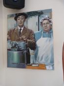 *Framed Painting of Italian Chefs