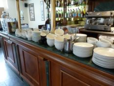 *Quantity of Coffee Cups, Espresso Cups, Spoons, Saucers, Teapots, Milk Jugs, etc.