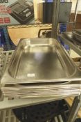 * 10 x full sized gastro trays