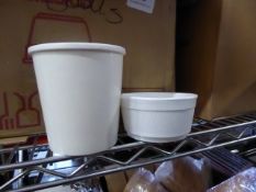 * 2 x boxes of disposable bowls. 1 x small polystyrene, 1 x soup bowls