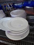 * white mains plates approx x 30
