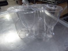 * 4 x boxes plastic wine glasses