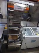 * Buffalo heated grab and go - narrow on castors. 500w x 700d x 1800h