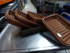 * 5 x whicker baskets