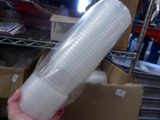 * plastic tubs with lids x box