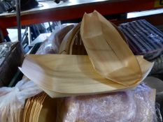 * collection of bamboo trays - aqssorted sizes