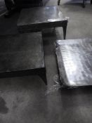 * 3 x industrial style display stands - ideal for food presentaion on buffets