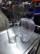 * 2 x glass jugs and 1 x oversized large wine glass