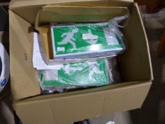 *Box of 2 New Fire Exit Signs