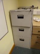 *Three Drawer Filing Cabinet (grey)