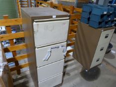 *Four Drawer Filing Cabinet (coffee & cream)
