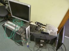 *2 Desktop PCs, 3 Monitors, Keyboards, Mice, and O