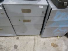 *Steel Three Drawer Filing Cabinet (grey)