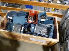 *Wooden Crate of Plastic Boxes Containing Stainles