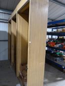 *5 Wood Effect Shutter Cabinets 2.5m tall (no shelves) - Collection by Appointment