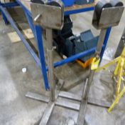 *Pair of Adjustable Stainless Steel Roller Trestle