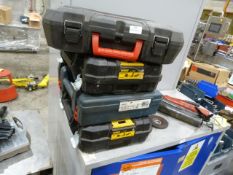 *4 Empty Toolboxes; Milwaukee, Dewalt and Bosch