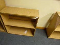 *Two Tier Shelving Unit in Light Wood Finish