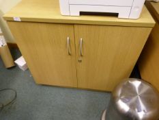 *Office Cabinet in Light Wood Finish