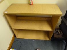 *Two Tier Shelving Unit in Light Wood Finish