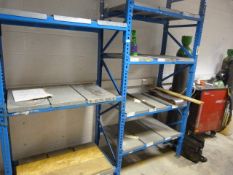 *Two Bays of Seven Tier Blue Boltless Racking