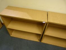 *Two Tier Shelving Unit in Light Wood Finish