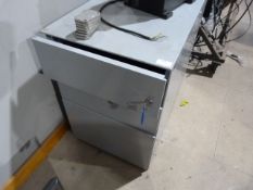 *Steel Three Drawer Cabinet (grey)