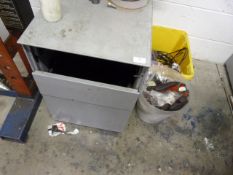 *Steel Three Drawer Filing Cabinet