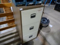 *Three Drawer Filing Cabinet (coffee & cream)