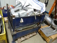 *2 Metal Stillages and 1 Plastic Stillage Containing Scrap Metal and Cabling plus 1 Pallet with Stee