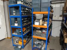 *Contents of 4 Shelves to Include Bearings, Electr