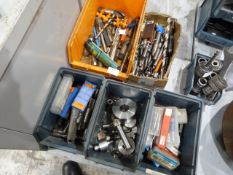*Five Boxes of Machine Tooling Taps, Reamers, Dril