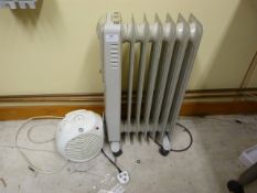 *Oil Filled Radiator, and a Fan Heater
