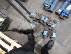 *Set of Four Machine Skates and Steerable Skates