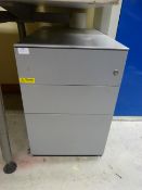 *Steel Three Drawer Filing Cabinet (grey)