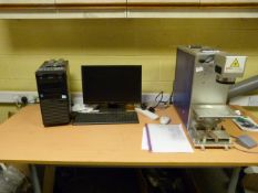 *Class 4 Laser Product Laser Etcher with Foot Peda