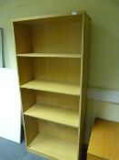 *6ft Three Shelf Unit in Light Wood Finish