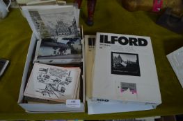 Small Box of Assorted Postcard and Photos
