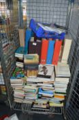Cage Lot of Assorted Hard and Paperback Books; Sociology, History, etc. (cage not included)