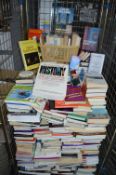 Cage Lot of Hard and Paperback Books; Educational, Sociology, etc. (cage not included)
