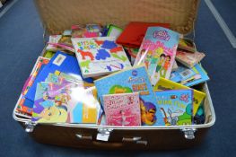 Large Case Containing Children's Colouring Books,