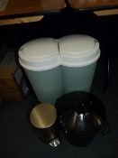 *Three Assorted Waste Bins