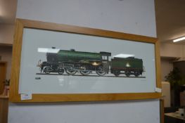 Framed Print of a Train 