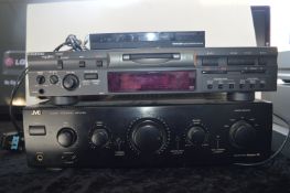 JVC Amplifier, Grundig CD Player, and a Satellite