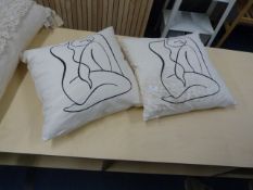 *Pair of Oatmeal Cushion