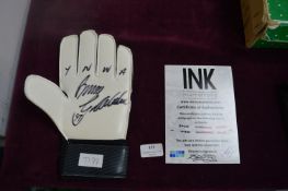 Singed Goalkeepers; Glove Bruce Grobbelaar with Ce