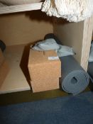 *Yoga Mat, Two Cork Bricks, and a Beanbag