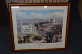 Signed Framed Kevin Walsh Swordfish Airplane Print